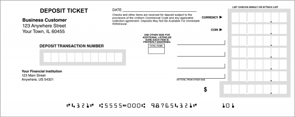 Standard Deposit Book Style 15 | DEP-BDB15