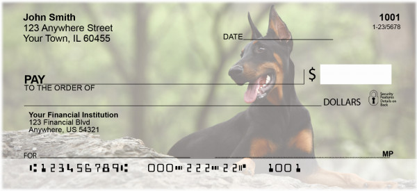 Dobermans Personal Checks | DOG-20