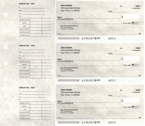 Marble Designer Deskset Checks | DS-CDS10