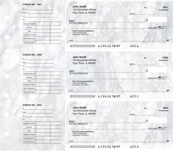 Granite Designer Deskset Checks | DS-CDS12