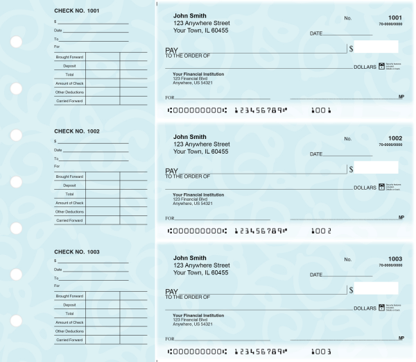 Swirls Designer Deskset Checks | DS-CDS29