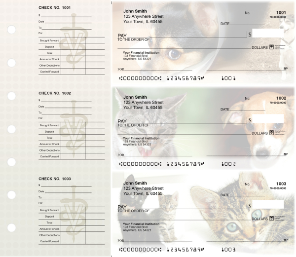 Veterinarian Designer Deskset Checks | DS-CDS30