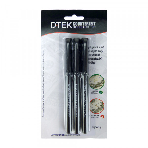 D-TEK Counterfeit Detector Pen, 3/Pack | DTEK-03