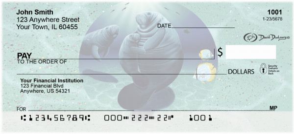 Manatee's Personal Checks by David Dunleavy | DUN-04