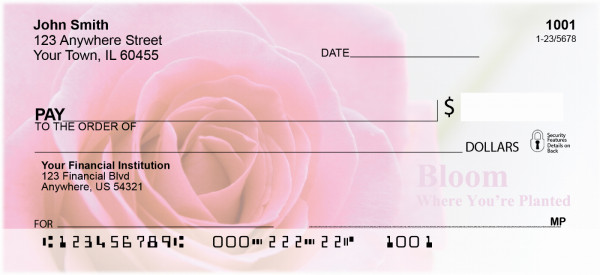 Bloom Where You're Planted Personal Checks | FLO-04