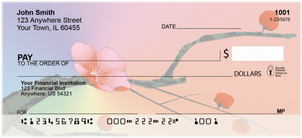 Japanese Cherry Tree Personal Checks | FLO-22