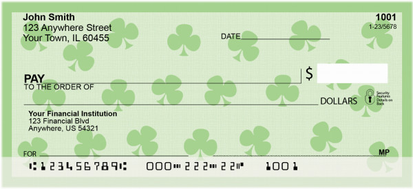 Shamrocks Personal Checks | GEO-06