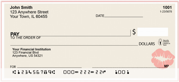 Sealed With a Kiss Personal Checks | GEO-26