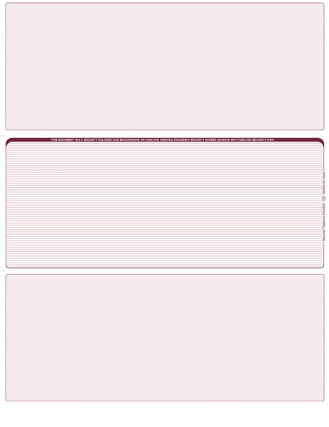 Burgundy Lines Blank Middle Laser Checks | LMC-BLA-UL