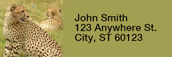 Safari Wildlife Narrow Address Labels | LRRANI-03