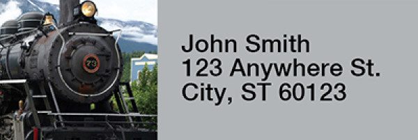 Steam Trains Narrow Address Labels | LRRTRA-07