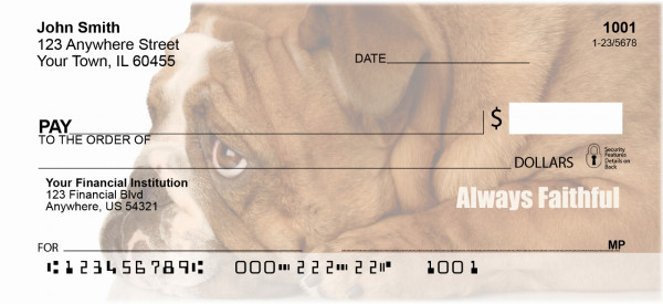 Bulldogs With Marine Attitude Personal Checks | MIL-32