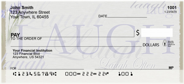 Live, Laugh, Love Personal Checks | NAT-10