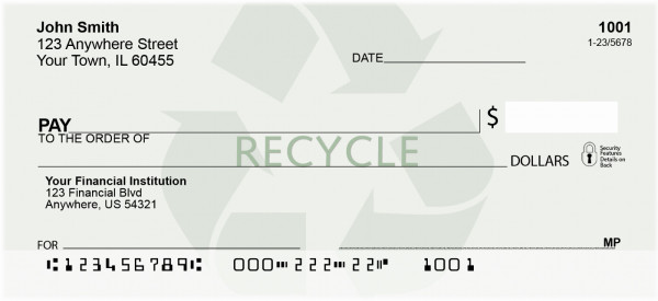 Recycle Personal Checks | RIB-24