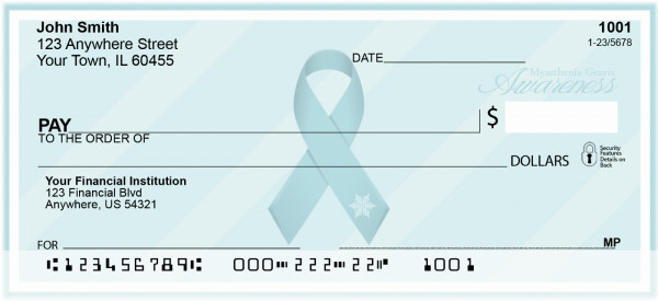 Myasthenia Gravis Awareness Personal Checks | RIB-28