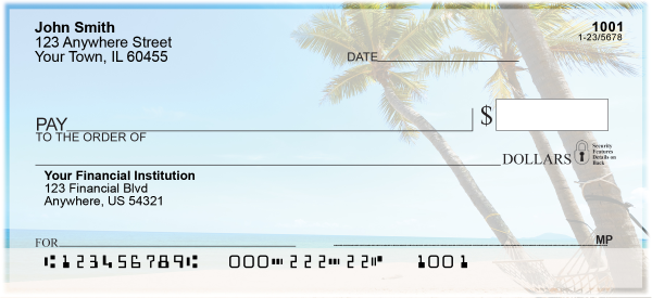 Tropical Palm Beach Personal Checks | SCEC-54