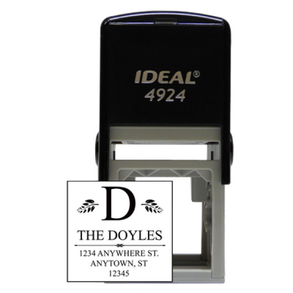 Square Designer Monogram Stamp | STA-LAS-DS04