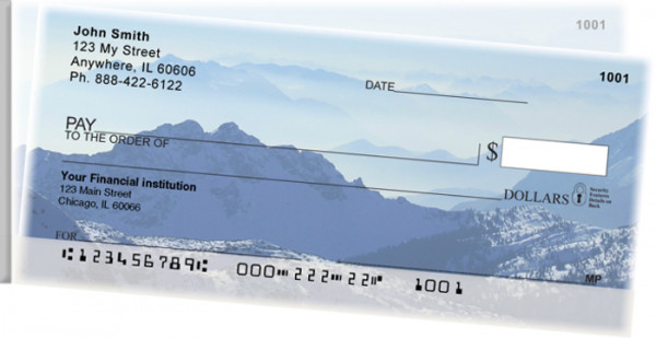 Mountain Views Side Tear Personal Checks  | STEVC-17