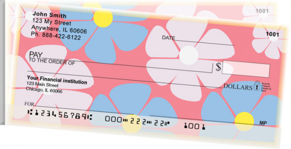 Flower Power Side Tear Personal Checks  | STNAT-09