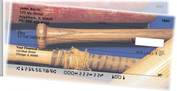 Baseball Side Tear Personal Checks | STSPO-04