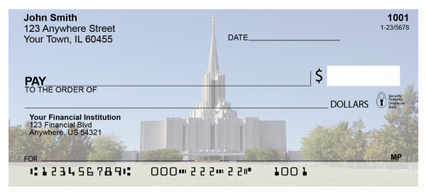 Jordan River Temple Personal Checks | TEM-04