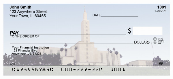 Los Angeles Temple Personal Checks | TEM-07