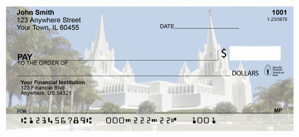 San Diego Temple Personal Checks | TEM-15