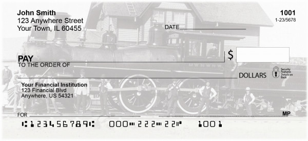 Old Time Trains Personal Checks | TRA-01