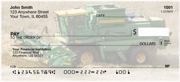 Big Green Machines Personal Checks | TRA-15