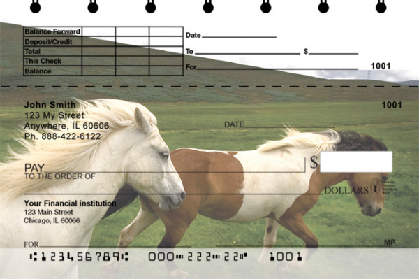 Horses Top Stub Checks | TSANI-02