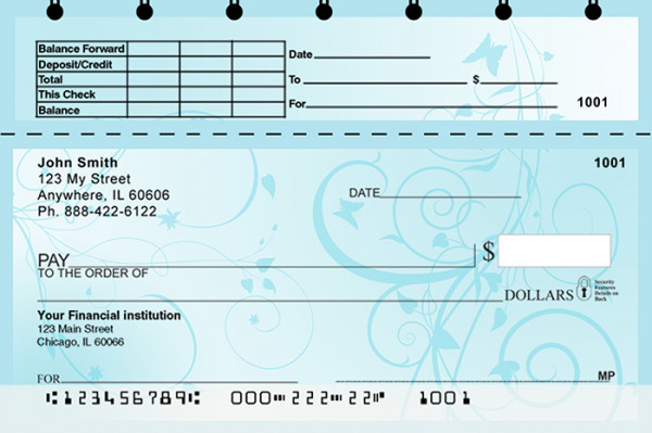 Vine Top Stub Personal Checks | TSGEO-10