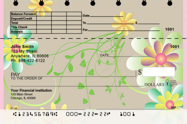 Garden Fresh Top Stub Personal Checks | TSGEO-20