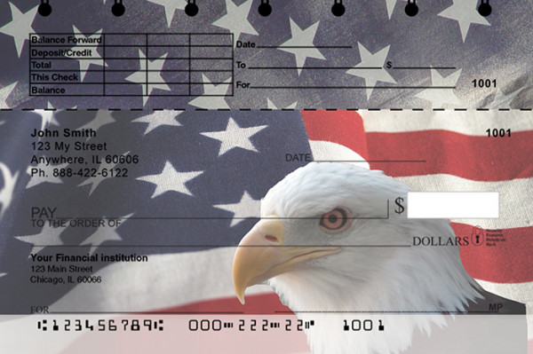 Soaring Over America Top Stub Personal Checks | TSPAT-08