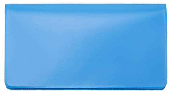 Sky Blue Vinyl Checkbook Cover | VCB-BLU03