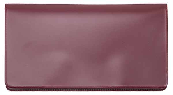 Burgundy Vinyl Checkbook Cover | VCB-BUR01